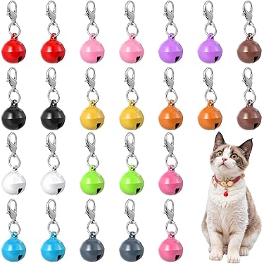 Lot De 10 Pendentifs Breloques Chat/chien Noirs Argentés Avec Clochette - Base En Laiton - Neuf