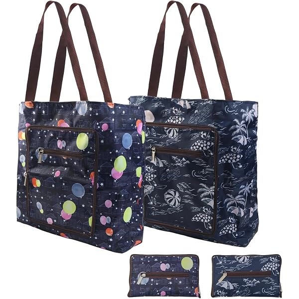 Sac Provisions Quotidien 4 Sacs Courses Réutilisables Kytpyi - Écologiques Pliables Sac Provisions Durable Polyester