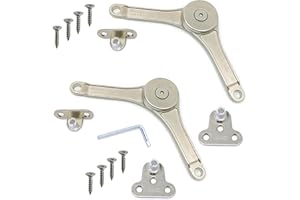 GAMOBIFER Braccetto a Leva Snodo, Klok FERRARI, per Ante a Ribalta e Vasistass, Può essere istallato sia a DX che a SX. (SNODO KLOK in Zama per Ante Legno, 2, Pezzi)