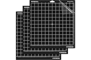 DOOHALO Standard Grip Cutting Mat for Cricut Maker/Explore Air 2/One,3 Pack 12" x 12"Grip Cutting Mats,Non-Slip Adhesive Sticky Vinyl Cutting Mats,Replacement Accessories for Cricut