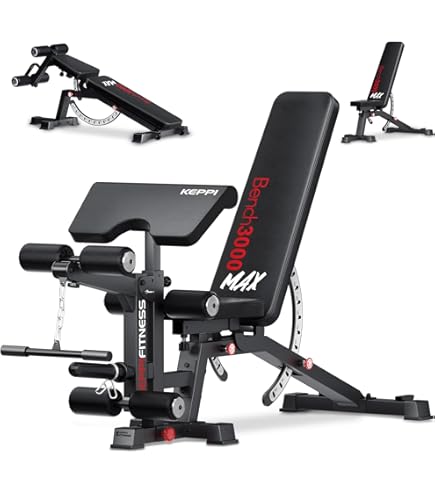 AOWINNOX Bizeps-Trizeps Curl Bank - Verstellbare Arm Trainingsmaschine Für Zuhause