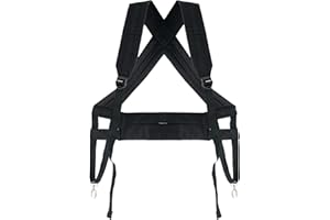XDrum Correa Pro Para Djembe (correa de hombro para colgar djembes, con 2 mosquetones metálicos, ajustable de 45 a 92 cm, correa adicional que alivia la correa de hombro) negra