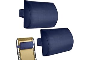Yulokdwi Coussins pour Bains De Soleil, 1/2 Coussin De, Oreillers De Tête Et De Cou, Oreiller D'appui-tête Inclinable Doux, Coussin De Repose-Nuque Ergonomique Réglable pour Chaises
