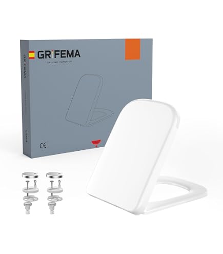 MEEJEE Wc-bril Met Soft-Close – Vierkant, Quick-Release, Urea Duroplast – Voor Hygiëne En Comfort – 30.000 Cycli MEEJEE Wc-bril Met Soft-Close – Vierkant, Quick-Release, Urea Duroplast – Voor Hygiëne En Comfort – 30.000 Cycli