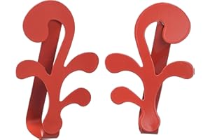 NIRU Agar Magnet Curtain Clips | 2 curtain pins | Glossy red