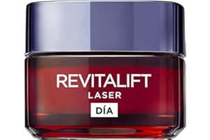 L'Oréal Paris Revitalift Láser, Crema Día Anti-Edad Intensiva con Vitamina C, Pro-Retinol y Ácido Hialurónico, 50ml