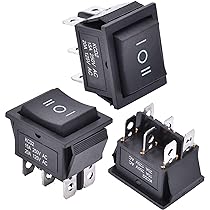 Interruttore A Leva APIELE 3 Posizioni ON/OFF - LED Rosso, DPDT 6 Pin, 250V 16A - Foto 5