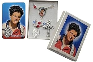 OVUNQUE PROTEGGIMI Rosenkranz des Seligen Carlo Acutis, Andachtsrosenkranz mit Gebet von Carlo Acutis, Rosenkranz mit Medaille von Carlo Acutis mit Gebet