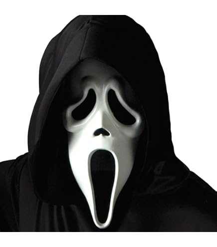 Ghost Face Mask - Halloween Scream Maske Für Kinder Und Erwachsene