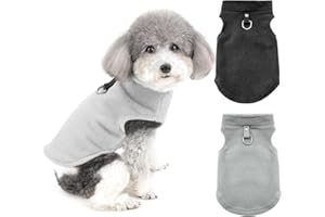 MEEMION 2 Piezas Abrigo Invierno Perro - para Perros Chaqueta cálida de Invierno - Ropa para Caliente para Perros pequeños/Medianos, Chaqueta de Perro cálida de Invierno, Gris y Negro, XL (Chaquetas)