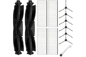Fixbetter 13 Stück Ersatzteile für Honiture Q6 Pro, für Airrobo T10+, für Laresar L6 Pro Q6 Pro, für Ultenic T10, für Proscenic M8, M8 Pro Roboter-Staubsauger