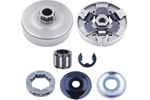 Adefol 3/8"-7 Tamburo frizione Pignone del cerchione Kit Per Stihl MS660 066 064 MS640 MS661 Motosega Parti di ricambio con Rondella E-clip Cuscinetto ad aghi