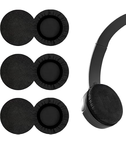 Lot De 2 Paires Protège-oreilles Tricot Pour Casque - Lavables, Extensibles, Chauds - Compatibles AKG, Bose, Sony, Sennheiser...