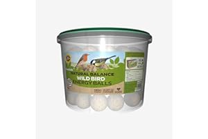 SUPERGIFT.COM 50 Energy-Rich Natural Balance Fat Balls – Ideal for Feeders, Bird Tables, and Ground Feeding