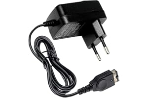 OcioDual Czarna ładowarka ścienna z Wtyczką Europejską Kompatybilna z DS Game Boy Advance SP NDS GBASP Zasilacz Sieciowy 2-pinowa Wtyczka Euro