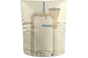 Kingsea Large Outside Tap Cover,Waterproof Thermal Tap Jacket,62×63cm Garden Tap Cover for Outdoor Tap Freeze Protection,600D Oxford Cloth