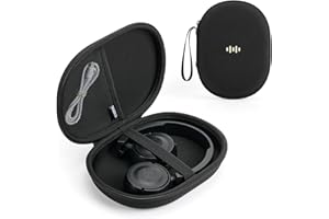 SQERO Custodia Rigida per Cuffie Over-Ear per JBL Tune 510BT/720 BT/770 NC/520 BT/Soundcore Q20i/Q30/Bose/BERIBES, Housse Viaggio Ultrasottile per la Maggior Parte Delle Cuffie Pieghevoli Piatte