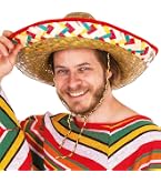 Déguisement Adulte Fun Mexicain Homme Déguisement Western Bandit Wild West Rouge Costume Western Bandit Poncho