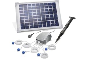 ESOTEC Ventilatore solare per laghetto pompa per laghetto giardino 10 W 5 x 120 l/h 101887