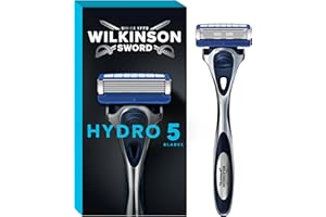 Wilkinson Sword - Hydro 5 Razor For Men - Carbon Coated Blades - Hydrating Gel & Precision Trimmer - Razor Handle + 1 Blade WINNER OF THE WHICH? BEST BUY AWARD