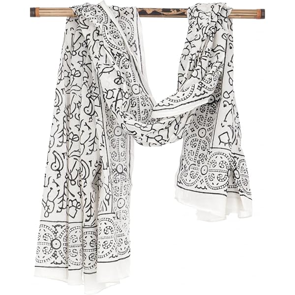 Écharpe Pashmina Viscose Motif OM - 180x70cm - Uni/Couleur - Fabriqué Inde