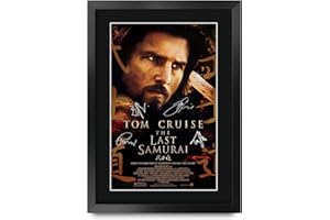 HWC Trading FR A3 The Last Samurai Tom Cruise Regali Stampato Poster Firmato Autografo Immagine Per Film Memorabilia Tifosi - A3 Framed