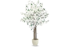 Maia Shop | Mandorlo Artificiale | Piante Finte | Misure: 190 x 100 cm | Piante Finte da Interno | Pianta Artificiali | Albero | Decorazioni casa