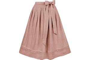 Stockerpoint Mina Dirndlförkläde, gammalrosa, 34–38, Dämpad rosa, 34-38