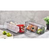 Vip Ahmet Mina Organizer Plastik Raf, Şeffaf F&uuml;me Kapaklı 750 Ml