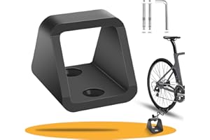 VEHEPEAY Anclaje de pared para bicicleta de acero de 5 mm de grosor, antirrobo, para bicicletas, con 2 juegos de tornillos de acero inoxidable 304, anclaje de pared estable