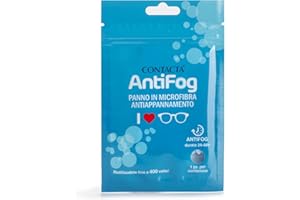 Contacta, Antifog, Panno in Microfibra Antiappannamento per Occhiali, Utile per Pulire le Lenti, Garantisce Visione Nitida e Libera, Durata Fino a 48 Ore, 5 g