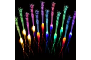 M.best 30 Stück Leuchtstäbe Knicklichter Partyzubehör, 3 Modi Bunt blinkende LED-Leuchtstäbe für Partygeschenke