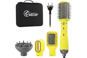 ‎WECHIP [5 in 1] WeChip Föhnbürste Warmluftbürste,[Aufbewahrungsbox] Rundbürstenföhn zum Trocknen, Volumen, Glätten, Styling, [Negative Ion] 1100 Watt Fönbürste Rundbürste reduziert Frizz antistatisch