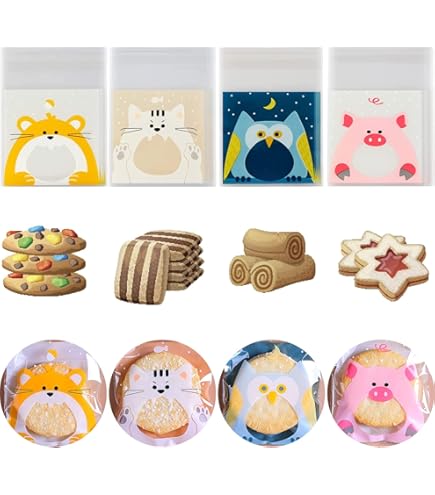 200 Bustine Trasparenti Per Confetti 8x10cm - Autosigillanti, Con Adesivi, Per Biscotti, Caramelle E Regali - Foto 5