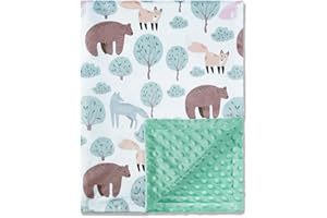 JORNH Baby Blanket for Newborns,New Gifts for Boys Girls Toddlers, Super Soft Baby Cot Blanket with Dotted Fleece Backing, Unisex New born Essentials (Bear,75x100cm)