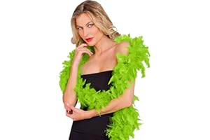 W WIDMANN MILANO Party Fashion - Boa de plumes, Longueur environ 180 cm, Foulard de plumes, Accessoire, Costumes, Carnaval, Halloween