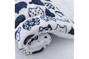 iik Cozy Calming Cat Blanket, Ultra Soft Dog/Cat Bed Mat with Cute Prints, Dog/Cat Blankets for Indoor Cats, Warm Pet Mat in A Variety of Sizes to Fit Most Pets (M,12 x 10in)