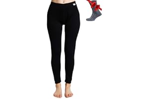 Merinowolle Thermounterwäsche Damen - Merino Unterhose Damen Merino Leggings + Wollsocken
