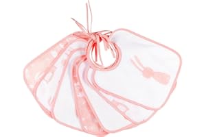 Kindsgard Bindelätzchen 7er-Pack „happaklat“ – wasserdicht & abwischbar – 75% Bio-Baumwolle – 24x20 cm – Baby Lätzchen Set zum Binden für Jungen & Mädchen