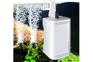 ‎FEDOUR FEDOUR Mini Superleise Aquairum Luftpumpe: 72LPH/120LPH Luftpumpen für Aquarien, hängende Aquarien Sauerstoffpumpe für 1-200L, Aquarium Luftsprudler Mit Zubehör