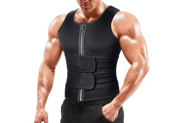 A+ Choice Sweat Waist Trainer Vest Träningsväst för Bastu Män