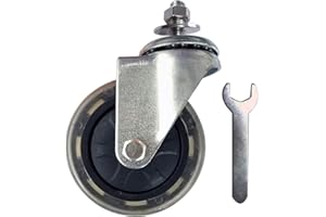 Ruota di ricambio in gomma liscia da 10,2 cm per hoverkart, LS&GHY Hoverboard Go Kart