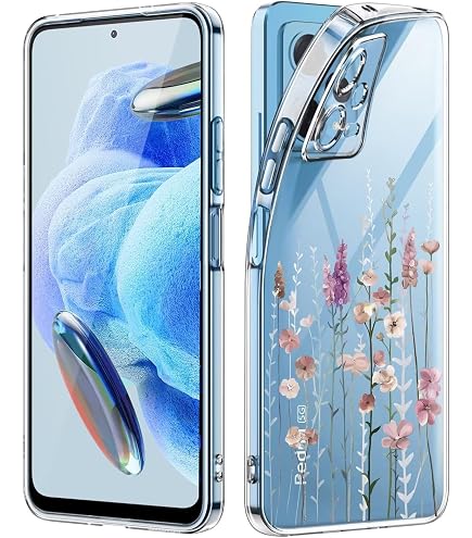 LENGRACE Handyhülle Für Xiaomi Redmi Note 12 4G – Liebesmuster, Goldfarben, Stoßfest, TPU, Grün