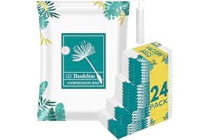 MUUKAIII Vakuumbeutel für Kleidung 24 Stück, Vakuumbeutel für Bettdecken mit Handpumpe, 8 Kleine 60x40cm/8 Mittel 70x50cm/4 Groß 80x60cm/4 Jumbo 100x80cm Vakuum Kleiderbeutel Aufbewahrungsbeutel Reise