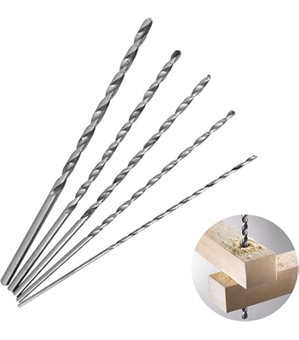 Set 5 Punte Da Trapano Extra Lunghe HSS - Diametro 2-5mm, Lunghezza 150mm Per Metallo E Legno - Foto 9