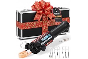 NEWTRY Kit Calentador Magnético de Inducción, 1500w Inductor Magneticode mano sin llama para quitar tuercas oxidadas con 8 bobinas para talleres de reparación de coches, 220V