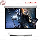 Codegen AX-24 240x200cm Black Background Stocking Locking Mechanism Projection screen, White