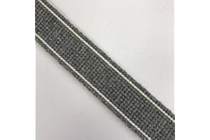 KAYES TEXTILES Heavy Duty 25mm Wide Webbing Strapping (Per Metre) (Grey)