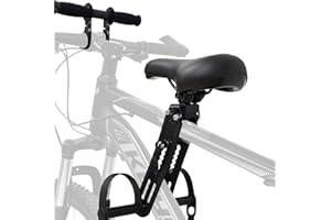 Bomoya Asiento de Bicicleta para niños para Bicicletas de montaña, Asientos Delanteros Desmontables para niños de 2 a 5 años, Compatible con Todos los Adultos MTB (Asiento y Asa)