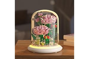‎RICHAA Richaa Blumenstrauß Bausteine Set Künstliche Flowers Klemmbausteine Blumen Eternal Flower Valentinstag Lehrer Geburtstage Geschenke für Frauen Erwachsene Kinder DIY Dekoration für Haus oder Büro